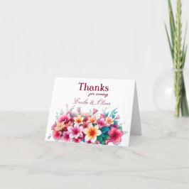 Thanks for coming and your name サンキューカード