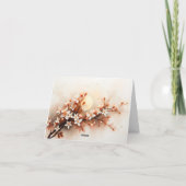 Thanks for coming and your name サンキューカード (裏面)