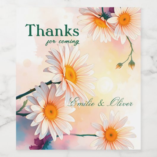 Thanks for coming and your name ワインラベル (シングルラベル)