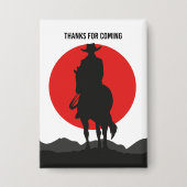 Thanks for coming - cowboys 缶バッジ (正面)