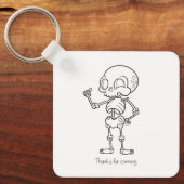 Thanks For coming skull キーホルダー (正面)