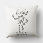 Thanks for coming skull クッション (裏面)