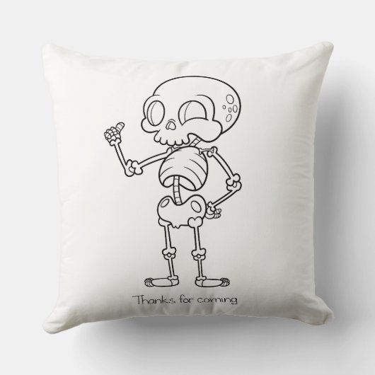 Thanks for coming skull クッション (裏面)
