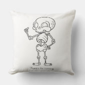 Thanks for coming skull クッション (正面)