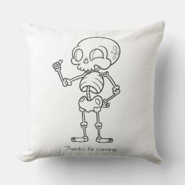 Thanks for coming skull クッション