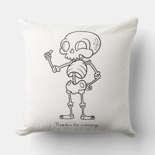 Thanks for coming skull クッション (正面)