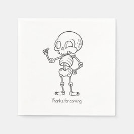 Thanks for coming skull スタンダードカクテルナプキン