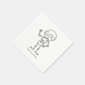 Thanks for coming skull スタンダードカクテルナプキン (角)