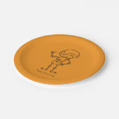 Thanks for coming skull ペーパープレート (アングル)