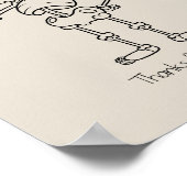 Thanks for coming skull ポスター (角)