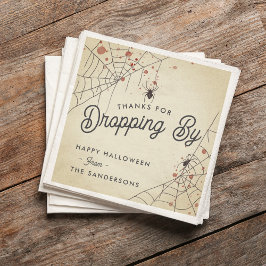 Thanks For Dropping By Halloween Party スタンダードカクテルナプキン