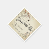 Thanks For Dropping By Halloween Party スタンダードカクテルナプキン (角)