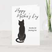 Thanks for Feeding Me from the Cat Mother's Day カード (正面)