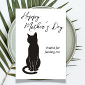 Thanks for Feeding Me from the Cat Mother's Day カード