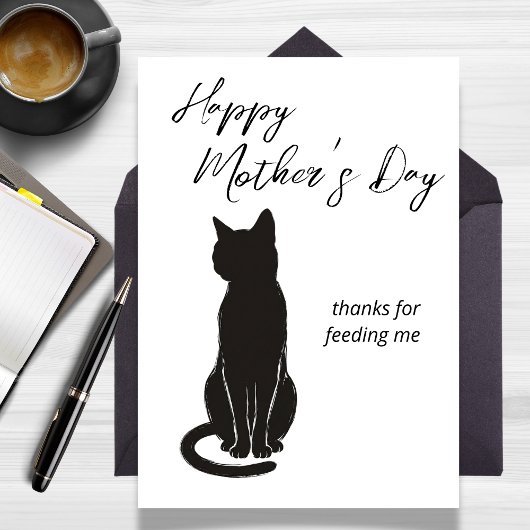 Thanks for Feeding Me from the Cat Mother's Day カード
