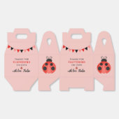 Thanks For Fluttering on Over Pink Ladybug フェイバーボックス (見開き)