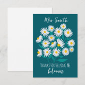 Thanks for Helping Me Bloom Editable Card | White  サンキューカード (正面/裏面)