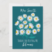 Thanks for Helping Me Bloom Editable Card | White  招待状 (正面)