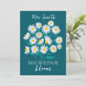 Thanks for Helping Me Bloom Editable Card | White  招待状 (スタンド正面)