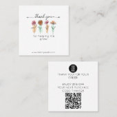 Thanks For Helping Me Grow Card – Discount スクエア名刺 (正面/裏面)