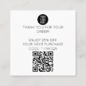 Thanks For Helping Me Grow Card – Discount スクエア名刺 (裏面)