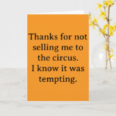 Thanks for not selling me カード (黄色い花)