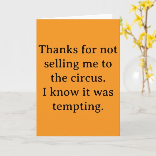 Thanks for not selling me カード (黄色い花)