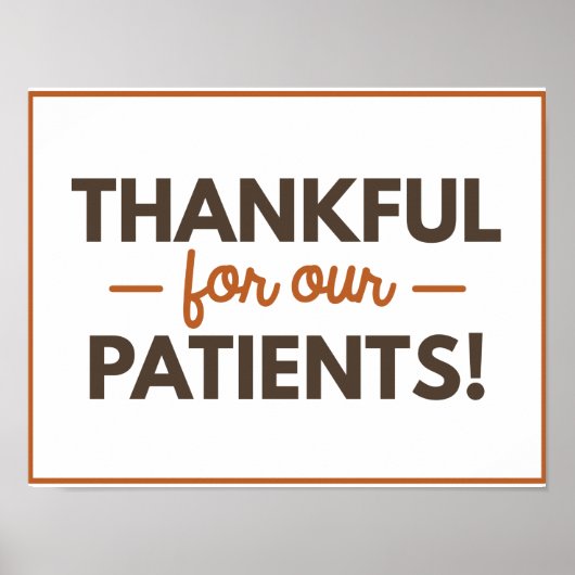 Thanks for Our Patientsポスター ポスター (正面)