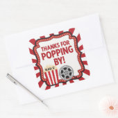 Thanks for Popping By Sticker | Movie Theater  スクエアシール (封筒)