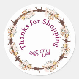 Thanks for Shopping with Us! ラウンドシール