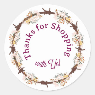 Thanks for Shopping with Us! ラウンドシール
