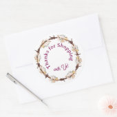 Thanks for Shopping with Us! ラウンドシール (封筒)