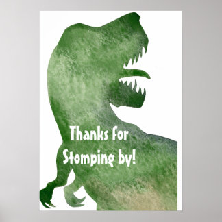 Thanks for Stomping By - DIno Party Poster ポスター