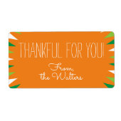 Thanks for You カスタム ラベル (正面)