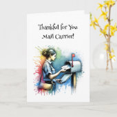 Thanks for You Mail Carrier カード (黄色い花)