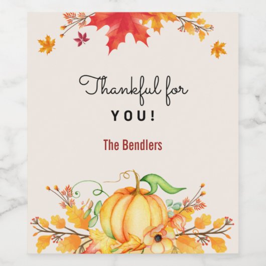 Thanks for You Wine Label ワインラベル (シングルラベル)