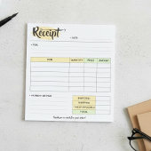 Thanks Order Receipt Form | Small Business Invoice ノートパッド