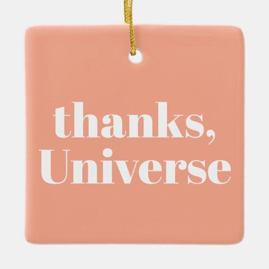 Thanks, Universe セラミックオーナメント (正面)