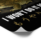 Thanks Your Honor I Won't Do-it Again Frog English ポスター (角)