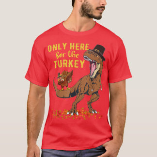Thanksaurus Give Thanks Turkey Re Dinosaur Thanksg Tシャツ