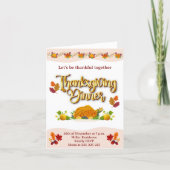 'Thanksgiing' Folded Note Card ノートカード (正面)