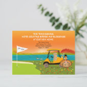 Thanksgivig Golf Cart With Moving Boxes  案内状 (スタンド正面)