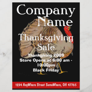 ThanksGivingブラックフライデーセールのチラシ チラシ