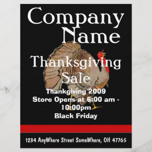 ThanksGivingブラックフライデーセールのチラシ チラシ