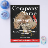 ThanksGivingブラックフライデーセールのチラシ チラシ (シングル)
