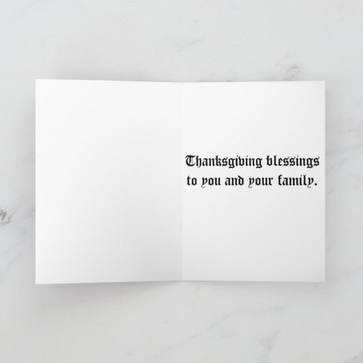 Thanksgivingヴィンテージの巡礼者の女性挨拶状 シーズンカード (内部)