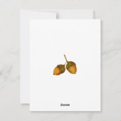 Thanksgiving おめでとう 水彩 カボチャと実 シーズンカード (裏面)