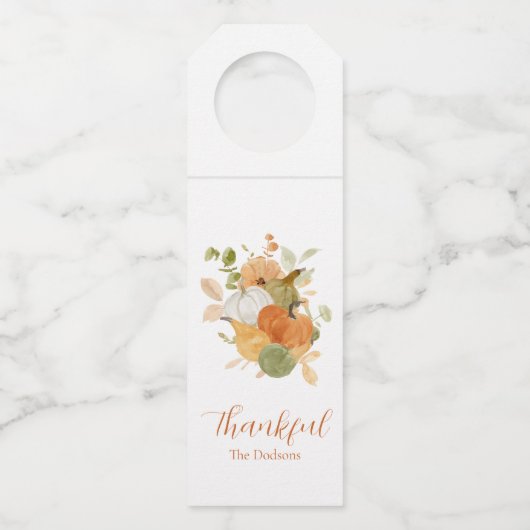 Thanksgiving ボトルネックタグ (正面)