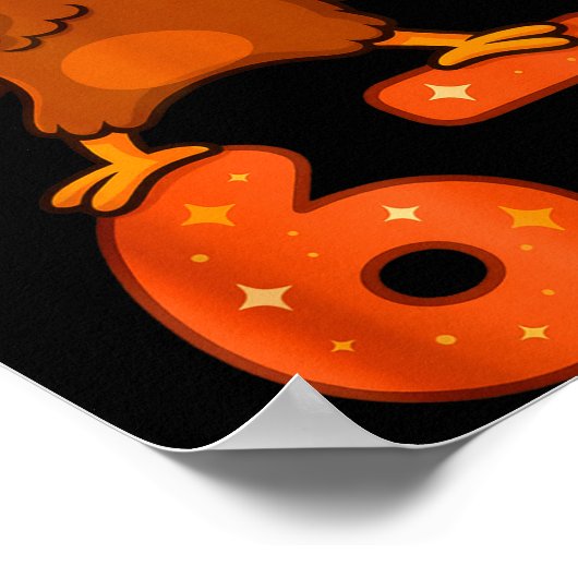 Thanksgiving 67 Meme Six Seven Funny Turkey  ポスター (角)