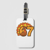 Thanksgiving 67  Retro  Vibes ラゲッジタグ (正面縦)